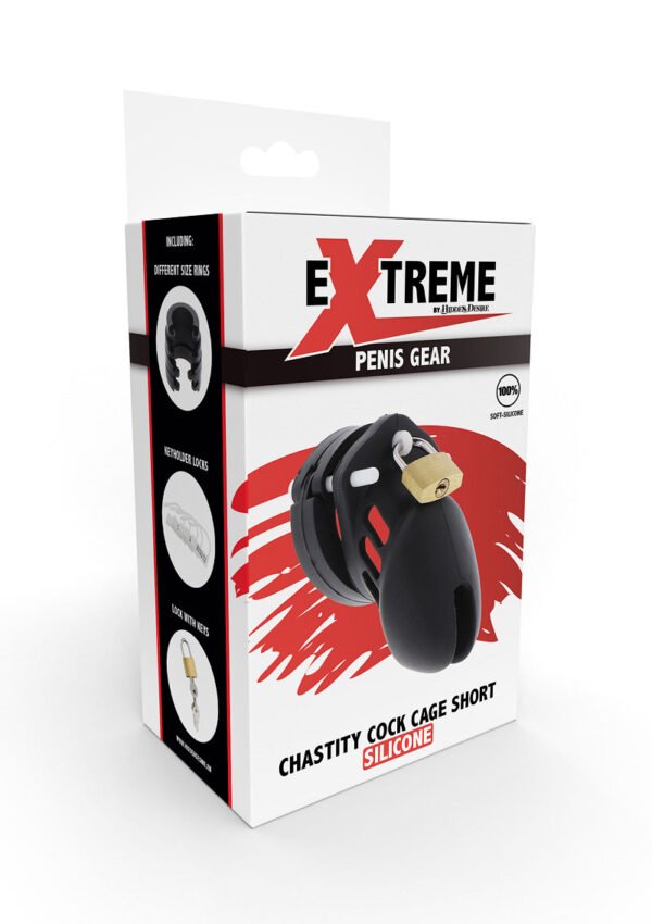 Chastity Cock Cage Silicone S with lock