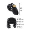 Chastity Cock Cage Silicone S with lock