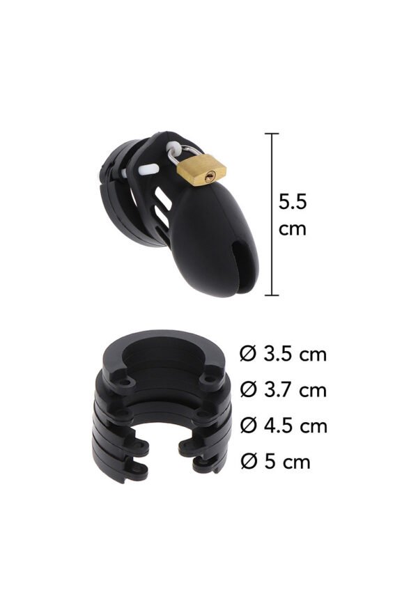 Chastity Cock Cage Silicone S with lock