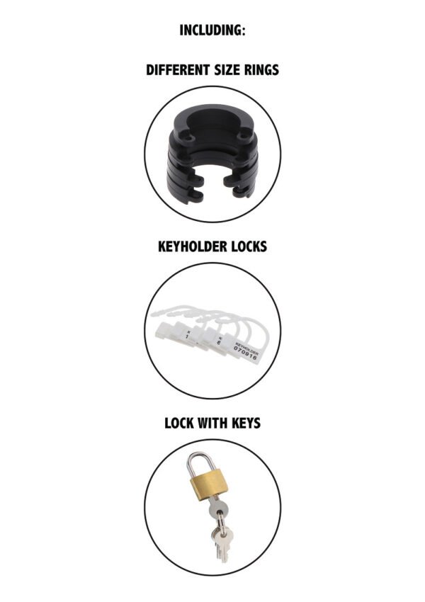 Chastity Cock Cage Silicone S with lock