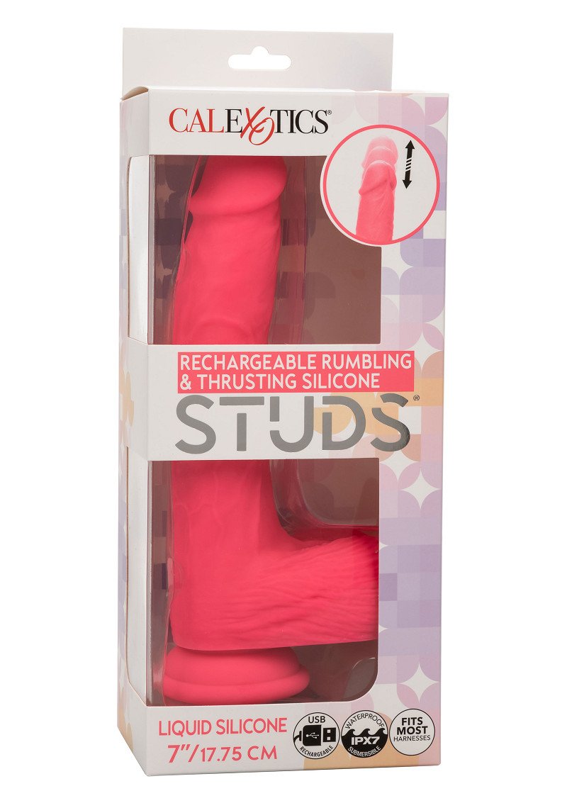 Dildo CalExotics stud rechargeable rumbling & thrusting 2 CalExotics | Dildo Rechargeable Rumbling