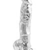Dildo ToyJoy | Clear with balls 15, 18, 20cm