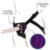10141_PURPLE_06 Strap-On ToyJoy | Lace Harness