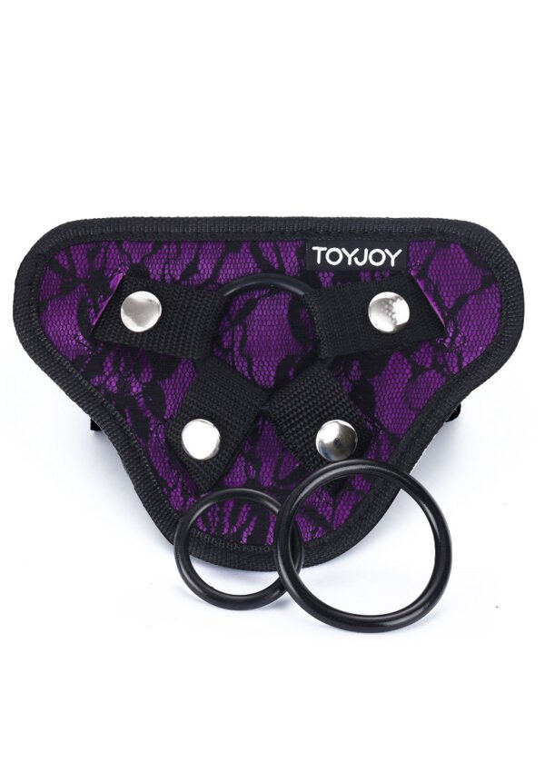 10141_PURPLE_07 Strap-On ToyJoy | Lace Harness