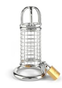 38348_SILVER_01 Mr. Steel | Matrix Cock Cage