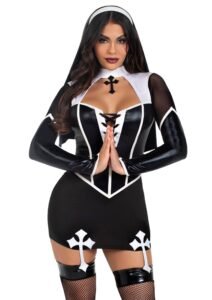 88247_BLACK_01 Leg Avenue | Holy Hottie Dress Roleplay