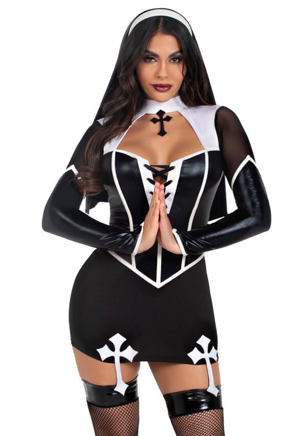 88247_BLACK_01 Leg Avenue | Holy Hottie Dress Roleplay
