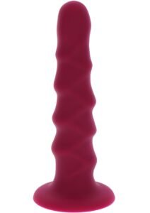 10145_RED_01_63299ac9-a685-4afe-a9d5-d519124e9e2a ToyJoy | Harness Dong Ribbed Silicone 16 cm