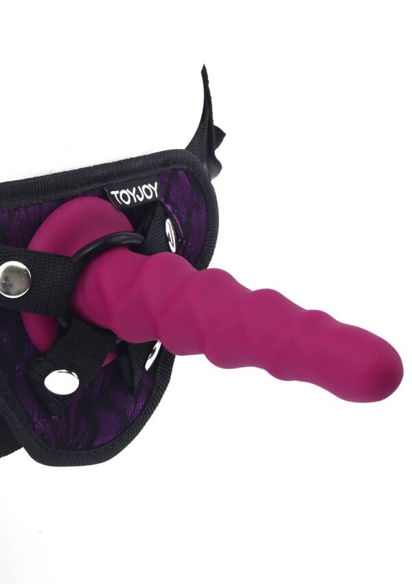 ToyJoy | Harness Dong Ribbed Silicone 16 cm
