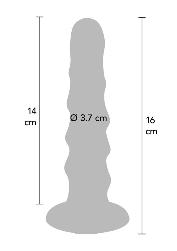 ToyJoy | Harness Dong Ribbed Silicone 16 cm