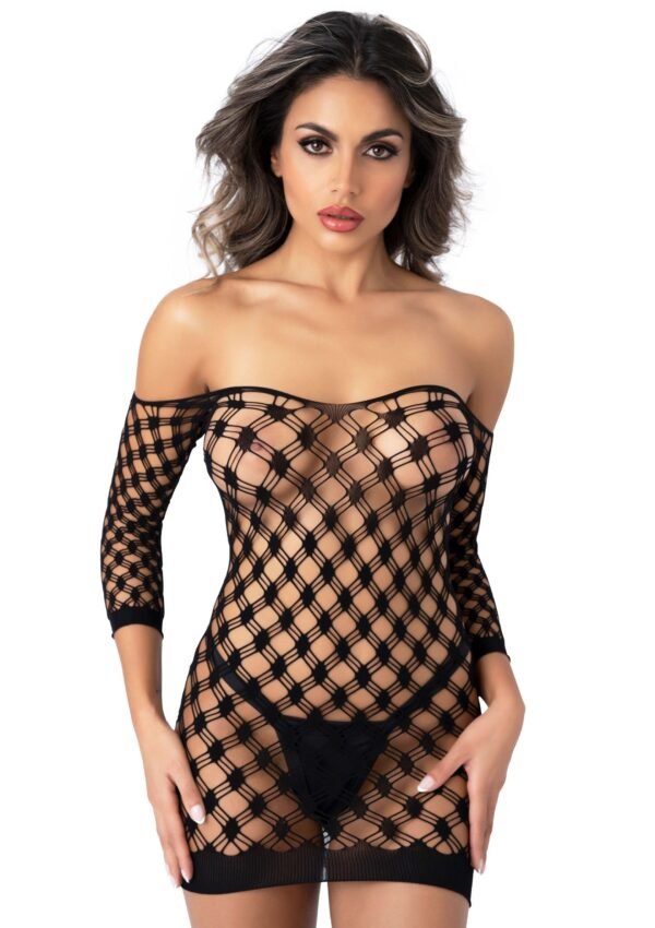 Daring Intimates | Deluxe Fence Net Minidress
