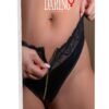 Daring Intimates | Brazilian Wetlook Zipper Panty