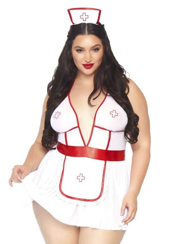 85689_WHITE_01_ea5b8c3e-eb96-4d92-be58-7bf507888003 Leg Avenue | Nightshift Nurse Babydoll