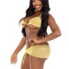 Leg Avenue | Rhinestone Bra Top, String and Sarong
