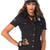 88216_BLACK_02 Leg Avenue | Police Shirt Badge and Tie