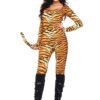 88221_ORANGE_03 Leg Avenue | Wild Tigress Catsuit