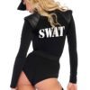 88226_BLACK_02 Leg Avenue | Swat Team Babe Bodysuit