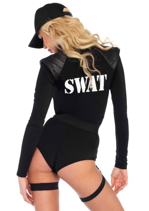 88226_BLACK_02 Leg Avenue | Swat Team Babe Bodysuit