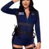 88240_BLUE_01 Leg Avenue | Flirty Cop Romper