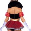 88242_BLACK_02 Leg Avenue | Hot Royal Queen Top and Panty