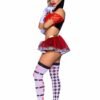 88242_BLACK_03 Leg Avenue | Hot Royal Queen Top and Panty