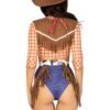 88244_MULTICOLOR_02 Leg Avenue | Playful Cowboy Top and Pants
