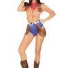 88244_MULTICOLOR_03 Leg Avenue | Playful Cowboy Top and Pants