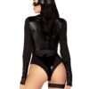 88246_BLACK_02 Leg Avenue | Fierce Feline Bodysuit