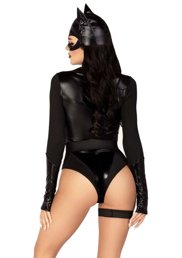 88246_BLACK_02 Leg Avenue | Fierce Feline Bodysuit