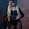 88246_BLACK_04 Leg Avenue | Fierce Feline Bodysuit
