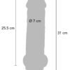 11240_SKIN_010 ToyJoy | Get Real Deluxe Dual Density Dildo TPE