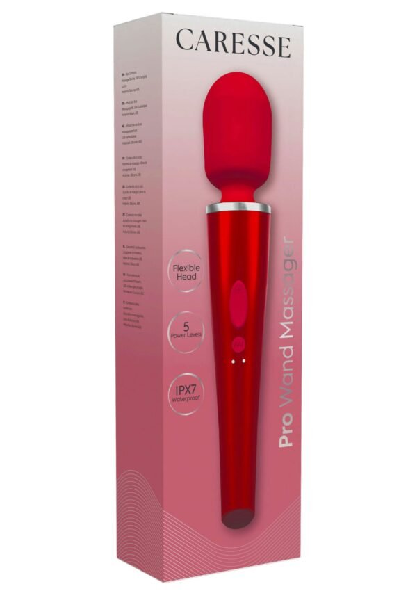 15010_RED_02 Caresse | Pro Wand Massager