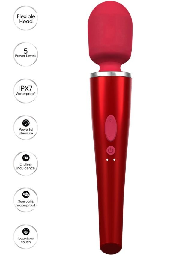 15010_RED_07 Caresse | Pro Wand Massager
