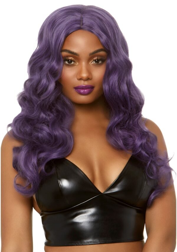 87805_PURPLE_04_e0b5cb1d-90e0-4b8a-a96f-bb18c508de7f Leg avenue Mermaid wave long wig purple
