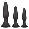 12115_BLACK_01_83bfacc9-85c2-44d5-a7f5-2f21d37146ec CalExotics | Silicone Anal Trainer Kit Black