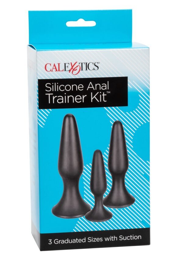12115_BLACK_02_1fb287a2-495d-4abb-8cd8-2eff39d122d2 CalExotics | Silicone Anal Trainer Kit Black