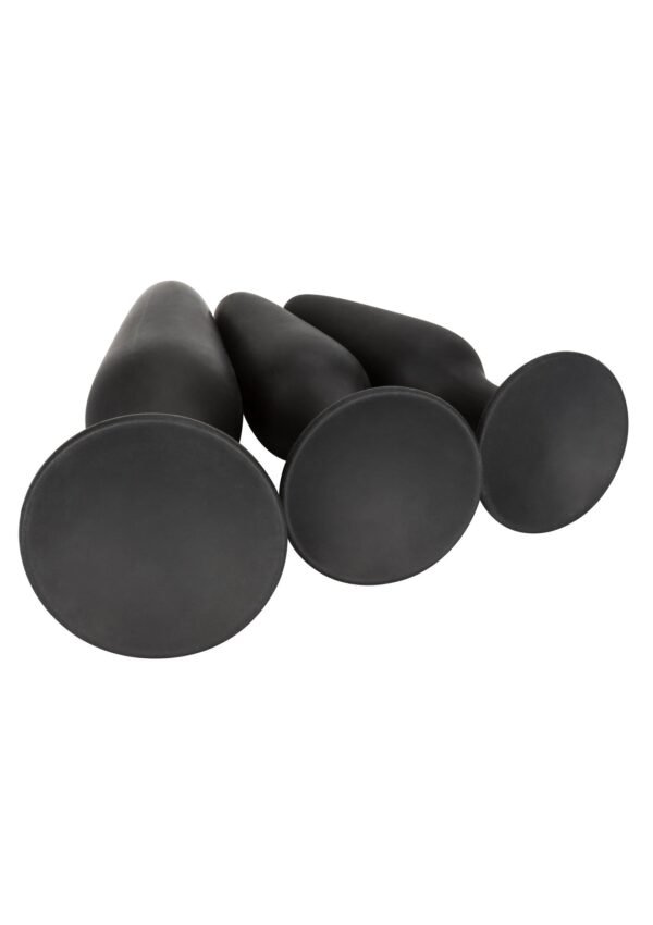 12115_BLACK_04_3f6085b6-2dbc-444e-8ffe-dbd2c21da154 CalExotics | Silicone Anal Trainer Kit Black