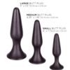 12115_BLACK_05_074dbadd-82d4-4d8e-a77e-81c0c64452f9 CalExotics | Silicone Anal Trainer Kit Black