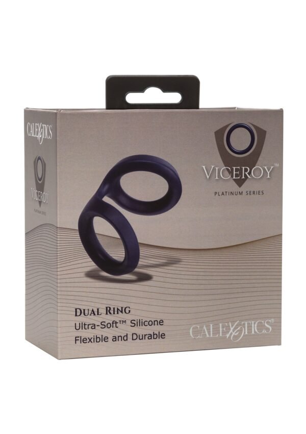 CalExotics | Viceroy Dual Cock Ring Blue