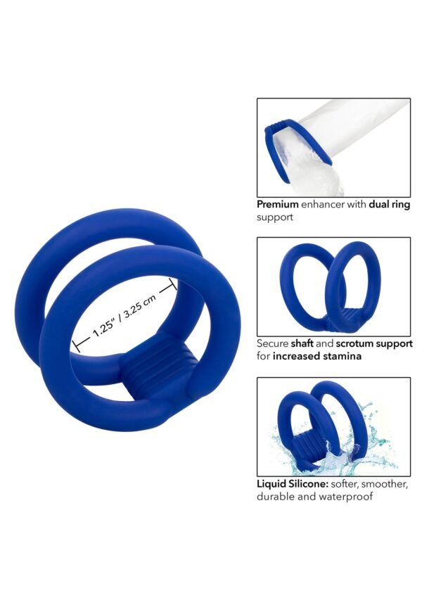 CalExotics | Admiral Dual Cock Cage Blue