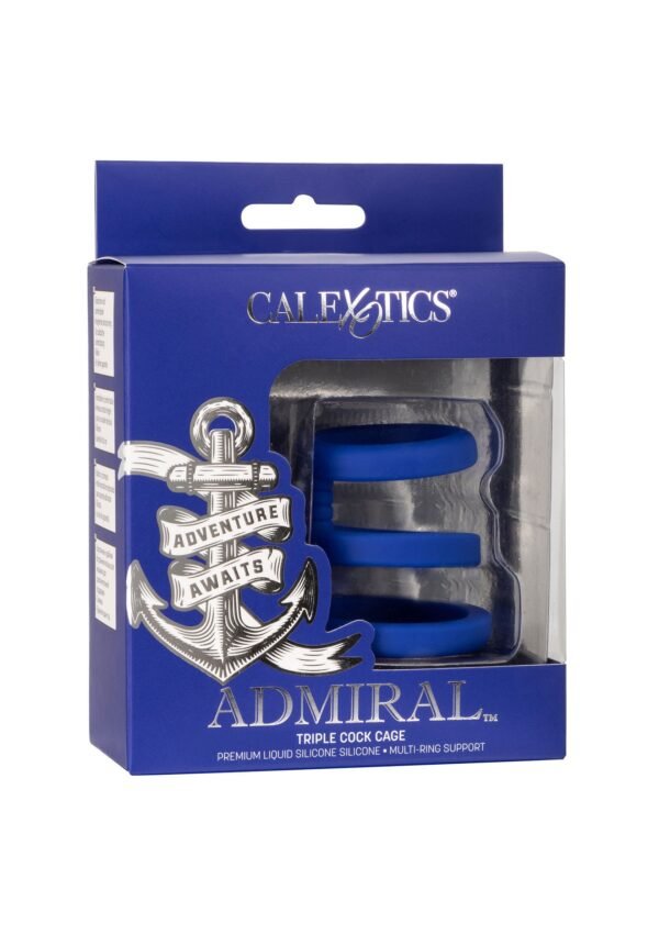 CalExotics | Admiral Triple Cock Cage Blue