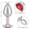 CalExotics | Jewel Small Ruby Heart Plug