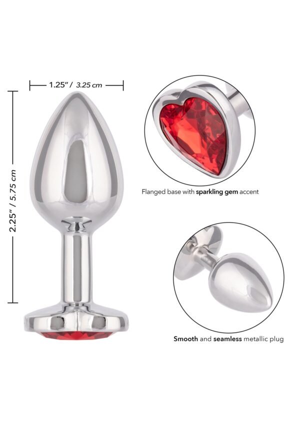 CalExotics | Jewel Small Ruby Heart Plug
