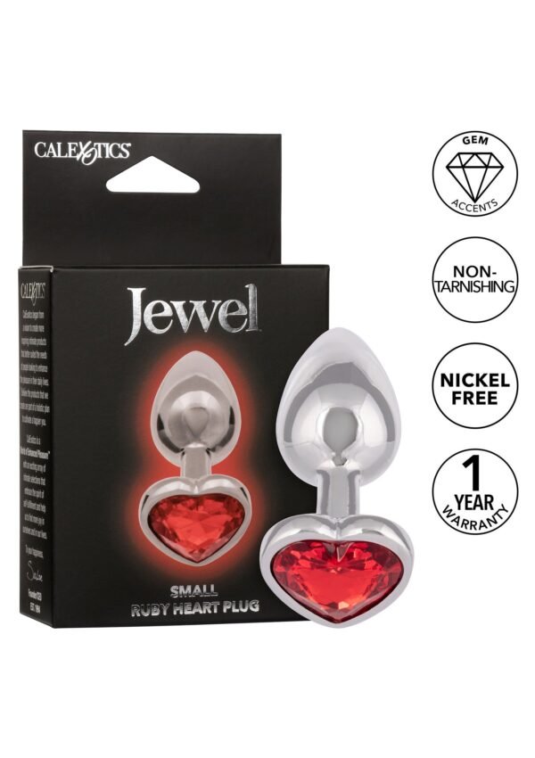 CalExotics | Jewel Small Ruby Heart Plug
