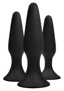 18346_BLACK_01_7a0b2abd-7a27-464c-8ffa-5242893d7f2a NS Novelties | Sliders 3pc Anal Trainer Kit