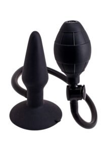 25202_BLACK_01_2381a2b3-a478-47c0-8083-979b7b19579e Seven Creations | Inflatable Butt Plug S