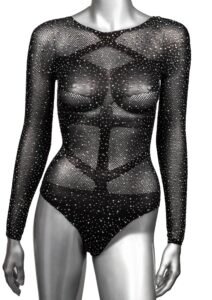 12270_BLACK_01_74022fae-cf5c-4e30-b8bc-7663f1262626 CalExotics | Long Sleeve Bodysuit Plus