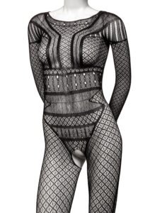 14466_BLACK_01_ea2de6d0-4745-48cb-8746-979bbcd255ce CalExotics | Lace Body Suit Plus Size