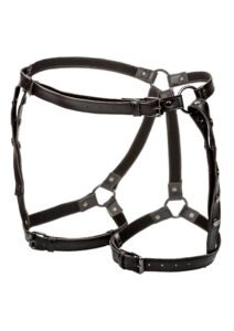 16707_BLACK_01_9dc48ba2-f046-44e3-8207-76141e033804 CalExotics | Riding Thigh Harness Plus Size