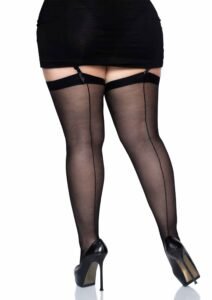 85001_BLACK_01_de60c6ca-ffef-45a2-b186-7ea4e95b2b07 Leg Avenue | Plus Size Backseam Stockings